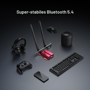 Adaptor Wi-Fi Mercusys MA37BE, Tri-Band, Bluetooth 5.4, WPA3, pentru Windows 11 - Img 4