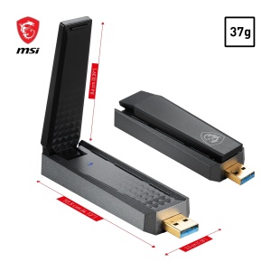 Adaptor WiFi MSI AX1800, Dual-Band, USB 3.2, 1800 Mbits - Img 7