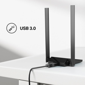 Adaptor WiFi TP-Link Archer TX20U Plus, WiFi 6 AX1800, USB 3.0, Negru - Img 6