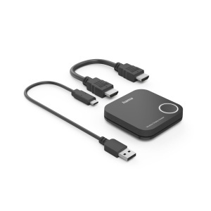 Adaptor wireless Hama, HDMI, Full HD 1080p, 2.4 GHz5 GHz, Negru