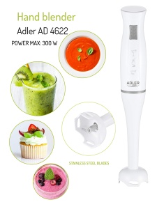 Adler AD4622 Blender, Plastic, Alb - Img 4