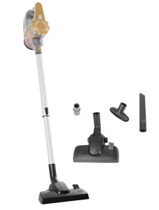ADLER EUROPE AD 7036 AD7036, Aspirator de mana, Piele artificiala, gri/galben, 800 W, 1,5 litri, 55 decibeli