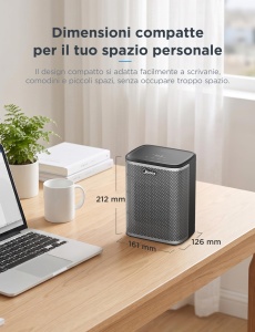 Aeroterma Midea PTC, 2000 W, 5-in-1, Compacta - Img 2