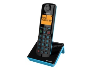 Alcatel S280 negru si albastru, maini libere, blocare apeluri, agenda telefonica cu 50 de nume si numere