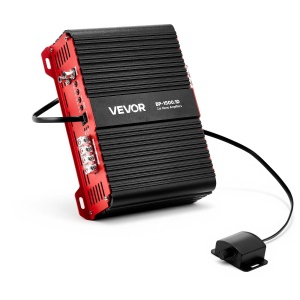 Amplificator auto VEVOR BP-1500.1D, 1500 W RMS, 124 Ohm, cu control de bass
