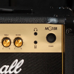 Amplificator de chitara Marshall MG15GR, 15W, 2 canale, negru si aurie - Img 4