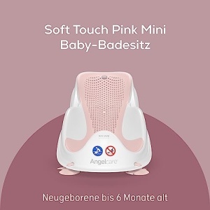 Angelcare Badesitz Light Pink Suport Ergonomic pentru Baie Bebe Material Soft-Touch - Img 3
