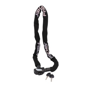 Antifurt bicicleta Fischer, Kettenschloss neopren, 130 cm, negru - Img 3