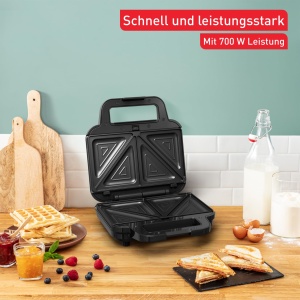 Aparat 3-in-1 Tefal Ultracompact SW383D10, 700W, Antiaderent, Negru - Img 5