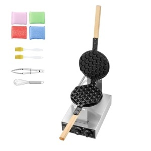 Aparat Bubble Waffle VEVOR SC-X30 1400W Inox Placa Antiaderenta Control Temperatura si Timp - Img 10