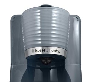 Aparat de cafea Russell Hobbs [cronometru digital, cap de dus pentru extractie si aroma optime] Inspire Grey (max 10 cani, ulcior de sticla de 1,25 l, placa de incalzire, 1100W) Filtru de cafea 24393-56 - Img 5