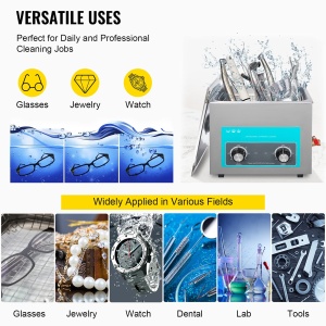 Aparat de curatare cu ultrasunete VEVOR 15L, 400W, cu incalzire reglabila - Img 8