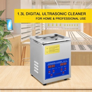 Aparat de curatat cu ultrasunete VEVOR, 18 x 16,5 x 21,2 cm, aparat de curatat cu ultrasunete, 1,3 litri, cu temporizator de incalzire, setare a timpului de la 0 la 30 de minute, cu afisaj digital LED - Img 2