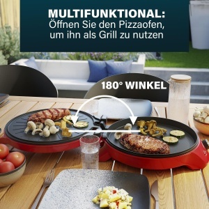 Aparat de facut pizza Princess 115007, 32 cm, termostat ajustabil, multifunctional - Img 5