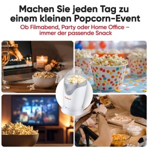 Aparat de facut popcorn Clatronic PM 3635, 1200 W, preparare fara ulei, 2 minute - Img 6