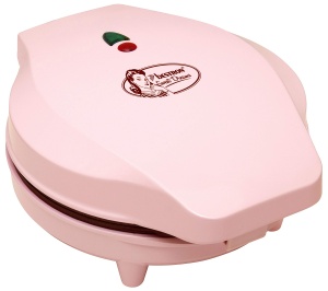 Aparat de facut waffles Bestron ASW217 700W Antiaderent Design Retro Roz - Img 3