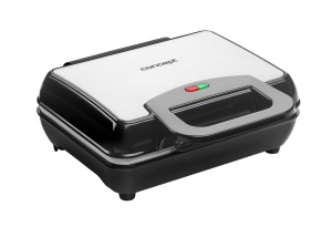 Aparat de facut waffles CONCEPT VF3040, 1000 W, inoxnegru, placi ceramice antiaderente