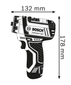 Aparat de gaurit si insurubat Bosch Professional GSR 12V-15 FC, 30 Nm, 2 acumulatori 2.0Ah - Img 3