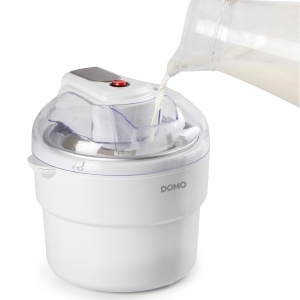 Aparat de inghetata DOMO DO2309I cu bol congelator - 1 L - alb - Img 3