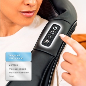 Aparat de masaj COMFIER 4D cu incalzire pentru gat spate si umeri ergonomic si portabil - Img 5