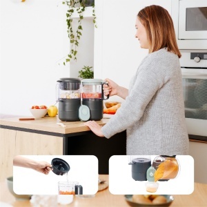 Aparat de preparare alimentara Babymoov Nutribaby One, 2 l, 4 in 1, capacitate mare - Img 6