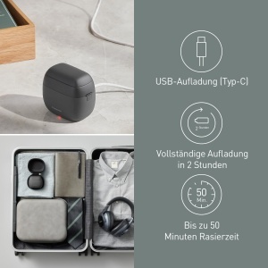 Aparat de ras electric Panasonic ES-PV3B-K803, 5 lame, motor liniar ultra-rapid, USB-C, carcasa premium, gri - Img 7
