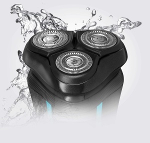 Aparat de ras electric pentru barbati Remington R6 Aqua (aparat de ras umed si uscat, 100% rezistent la apa, detaliu pliabil si aparat de tuns parul lung, baterie cu litiu de 60 de minute, functie de incarcare USB) Aparat de ras rotativ R6000 - Img 3