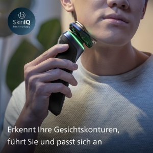 Aparat de ras electric Philips Series 9000 S998074 Albastru SkinIQ Lift Cut Trimmer integrat - Img 3