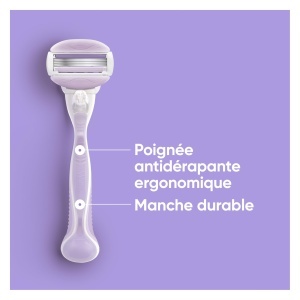 Aparat de ras feminin Gillette Venus Breeze cu 3 lame si benzi cu gel hidratant - Img 7