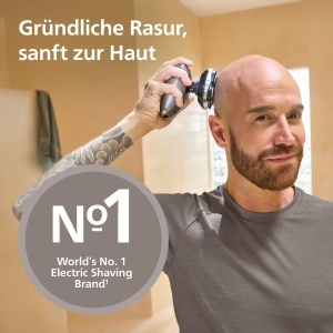 Aparat de ras Philips Head Shaver Pro Series 9000 HS998015 cap flexibil 360deg lame ComfortCut - Img 2