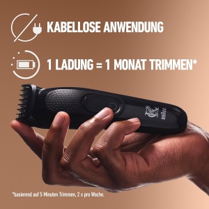 Aparat de tuns barba King C. Gillette, kablos, 3 kamma, 50 minute autonomie - Img 4