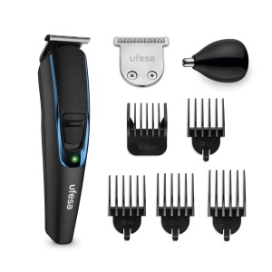 Aparat de tuns par si barba Ufesa GK6750 Multi Groomer 7 accesorii nas si urechi pieptene reglabil 4 piepteni fixi 13 lungimi de taiere wireless auton