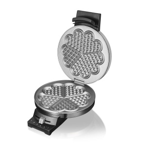 Aparat de vafe Cloer 185 pentru o vafa cu inima, 930 W, Dimensiune vafe 16 cm, Placi grele de copt, Mesaj vizual si acustic, Carcasa din otel inoxidabil, Otel inoxidabil, Crom - Img 2