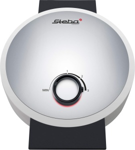 Aparat de vafe Steba, pentru 5 vafe cu inima, diametru 16,5 cm, coacere cu continut scazut de grasimi datorita acoperirii antiaderente, control infinit variabil al temperaturii, rumenire optima, 1000 wati, WE 16
