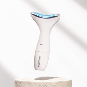 Aparat ingrijire fata si gat Cecotec FaceCare Face Neck Pro, 3 moduri, LED, EMS, IPX6, Rosu - Img 2