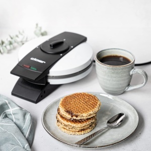 Aparat pentru Stroopwafels Cloer 1641S, 14,5 cm, 850W, Alb - Img 7