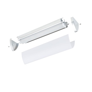 Aplica LED pentru baie EGLO Gita 2, 8.3W, IP44, crom si alb, 35 cm - Img 4