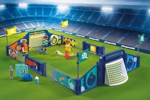 Arena de Fotbal PLAYMOBIL My Life cu 3 Figurine si Mecanism de Sut - Img 2