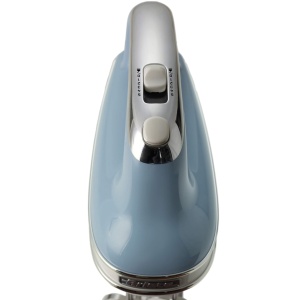 Ariete Vintage, mixer de mana multifunctional 1548, 5 viteze, functie turbo, 2 teluri din otel inoxidabil pentru biciuire si framantare, potrivit pentru aluat de tort si pizza si frisca, 450W, albastru deschis - Img 5