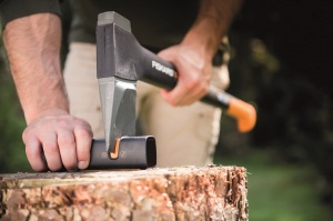 Ascutitor pentru topor si cutite Fiskars Xsharp, negru-portocaliu, design finlandez - Img 9