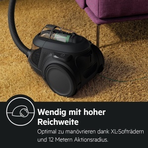 Aspirator AEG AL61C2OKO, 550W, 1.6L, Fara sac, Negru - Img 8