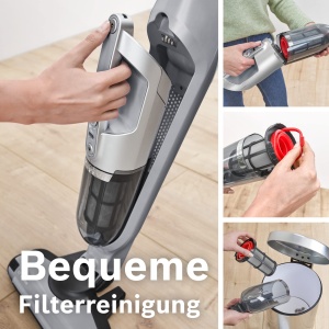 Aspirator Bosch Flexxo 2in1 BBH3K2801, kabellos, putere mare, durata 55 min - Img 6