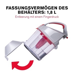 Aspirator Dirt Devil DD2502, 700 W, HEPA 12, 1.8 L, GriRosu - Img 6