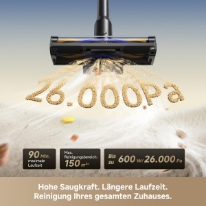 Aspirator fara fir Dreame R20 Pro-A, 600 W, 26000 Pa, design flexibil - Img 5