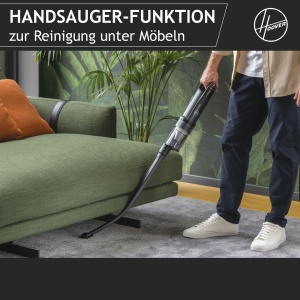 Aspirator fara fir Hoover HFX cu lumina LED, aspirare pana la 120 m2 I Aspirator fara fir cu Corner Genie(tm) pentru curatarea colturilor si marginilor I cu anti-rasucire impotriva incurcarii parului aspirat [HFX10H] - Img 8