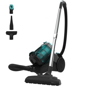 Aspirator fara sac Cecotec Conga Rockstar Multiceclonic Compact Plus. 800 W, Multicilonic, capacitate 2,5 l, filtru de inalta eficienta, tub telescopic metalic, accesorii tapiterie