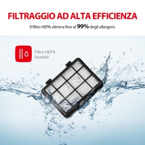Aspirator fara sac Toshiba VC-BL070CK aspirator telescopic reglabil cu filtru HEPA negru 18L - Img 3