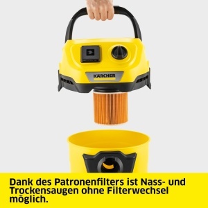 Aspirator multifunctional Karcher WD 3 P V-19420, 1000 W, 19 L, cu functie de suflare - Img 6