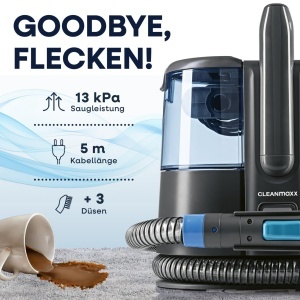 Aspirator pentru covoare si tapiterie CLEANmaxx Pro Power 600W Albastru - Img 2