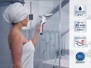 Aspirator pentru geamuri si baie Leifheit Nemo, cu acumulator, 45 min autonomie, cu duza pentru baie - Img 3